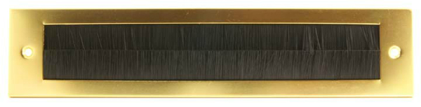 Gold Letterbox Draught Excluder Sleeved